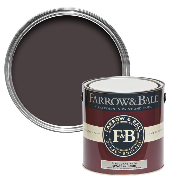 Farrow & Ball Mahogany No. 36 - Farrow and Ball Paint Colour - 2.5L Estate Emulsion - Paint Online Ireland