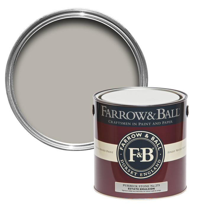 Farrow & Ball Purbeck Stone No. 275 - 2.5L Estate Emulsion - Farrow and Ball Paint Colour - Paint Online Ireland