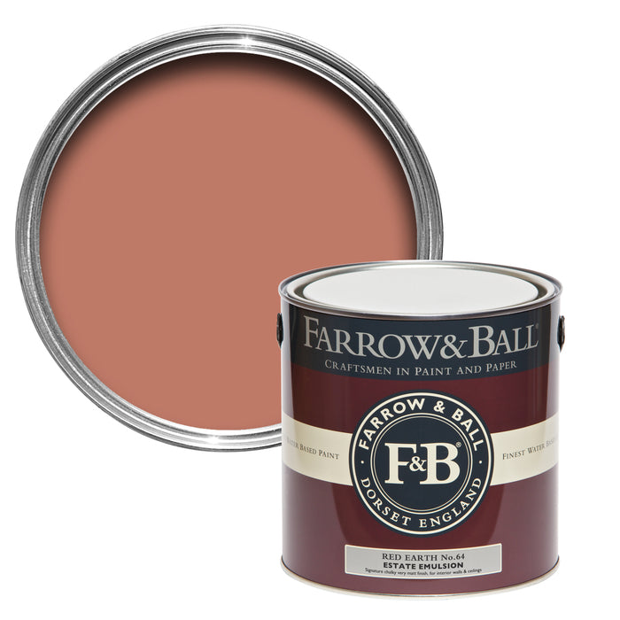 Red Earth No. 64 Farrow & Ball Paint Colour - 2.5L Estate Emulsion - Paint Online Ireland