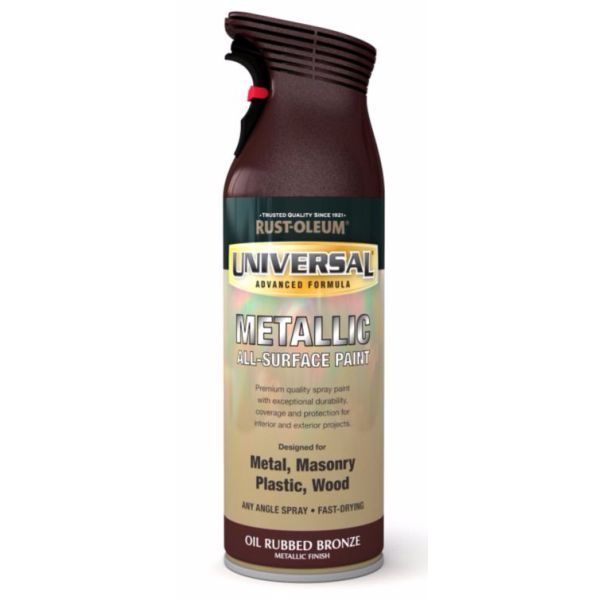 Rust-Oleum Universal All Surface Spray Paint - Oil Rubbed Bronze. Buy bronze spray paint online. 
