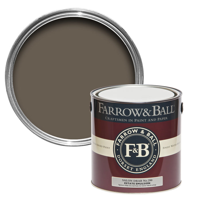 Salon Drab No. 290 Farrow & Ball Paint Colour - 2.5L Estate Emulsion - Paint Online Ireland