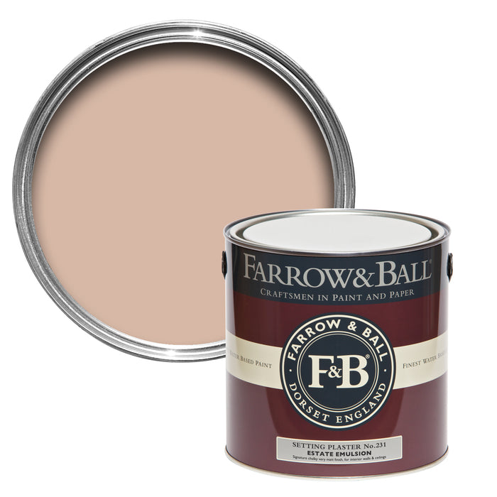 Setting Plaster No. 231 Farrow & Ball Paint Colour - 2.5L Estate Emulsion - Paint Online Ireland