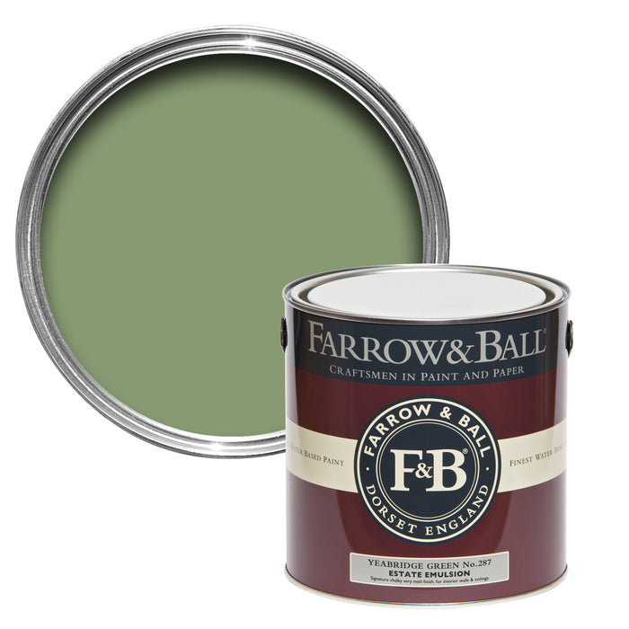 Yeabridge Green No. 287 Farrow & Ball Paint Colour - 2.5L Estate Emulsion - Paint Online Ireland